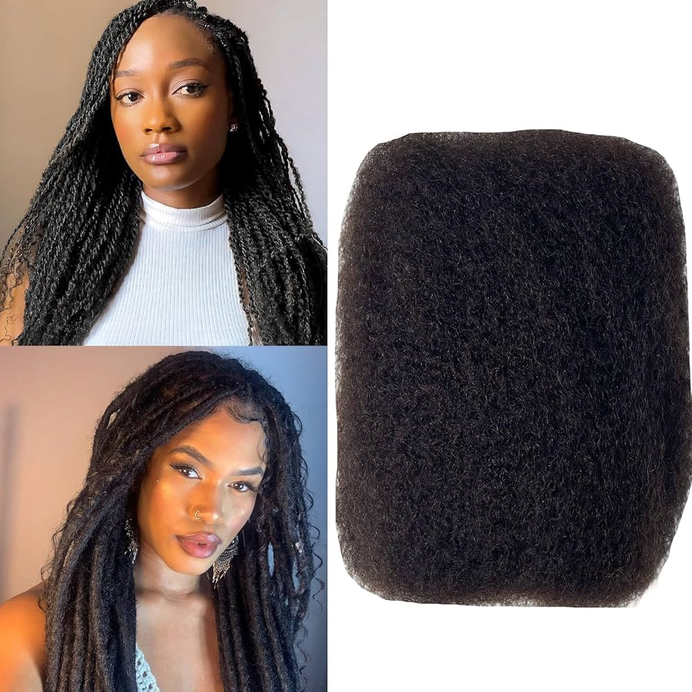 Afro Kinkys Bulk Human Hair For Braiding Afro Kinky-Curly Human Hair Bulk For Mini Twist Hair 20I... | Amazon (US)
