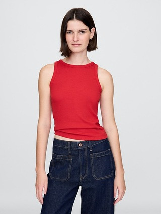 Modern Rib Halter Tank Top | Gap (US)