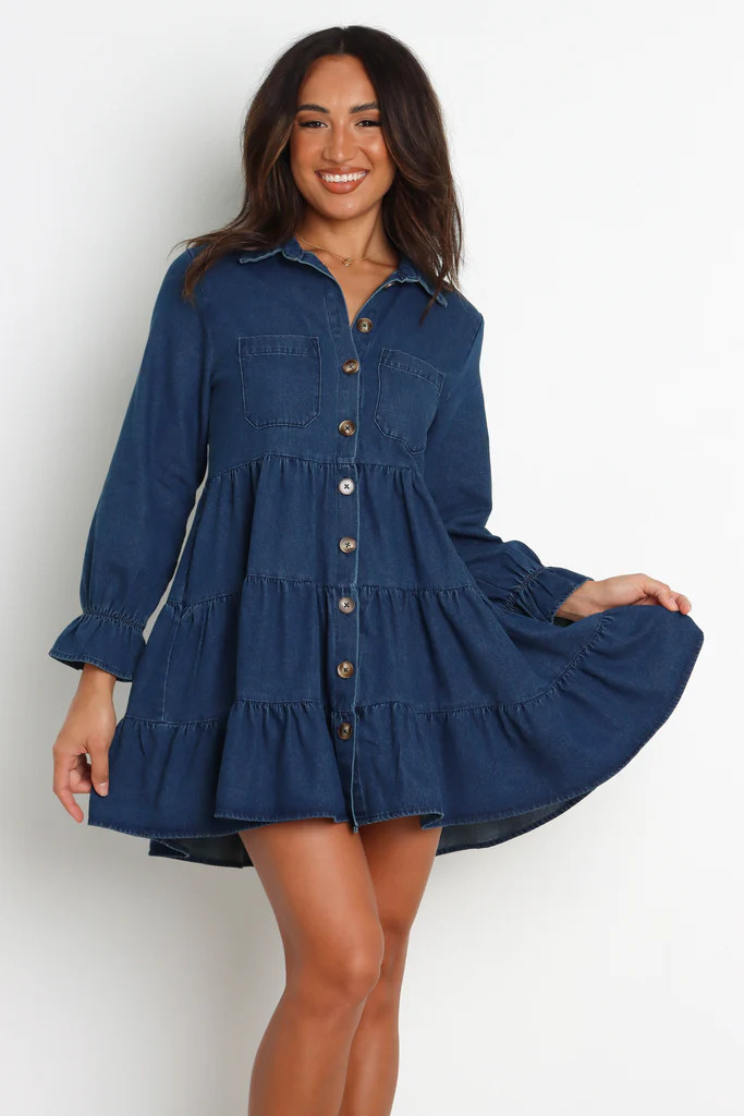 Zubaira Dress - Dark Blue Wash | Petal & Pup (US)
