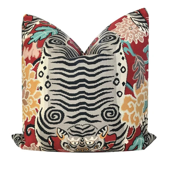 Tibet Tiger Eye Blaze Pillow Cover 18x18 20x20 22x22 Animal | Etsy | Etsy (US)