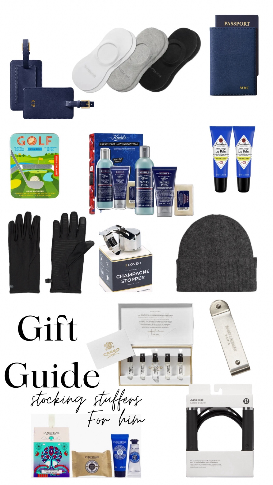 Gift guide for him stocking stuffers 

#LTKSeasonal #LTKGiftGuide #LTKmens