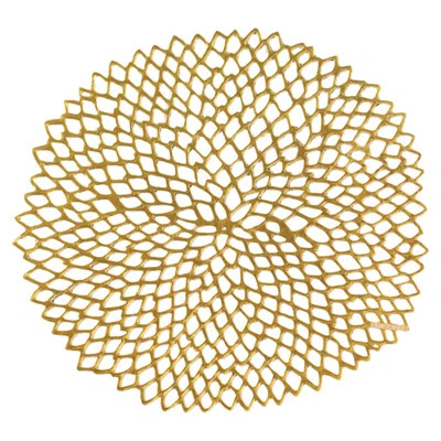 Dahlia Floral Placemat Chilewich Color: Gold | Wayfair North America