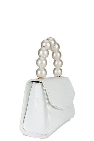 Peta Pearl Handle Bag in White | Revolve Clothing (Global)