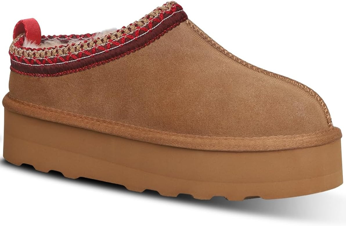 INPAKSA Women's Slippers Platform Mini Boots Short Ankle Boot Fur Fleece Lined Sneakers House sli... | Amazon (US)