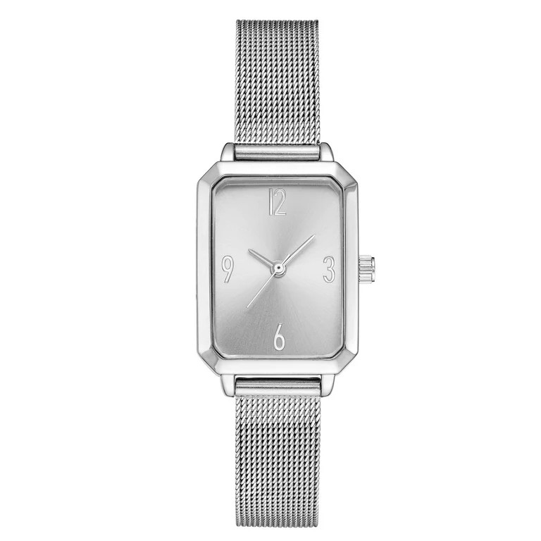 Time And Tru Ladies Silver Square | Walmart (US)
