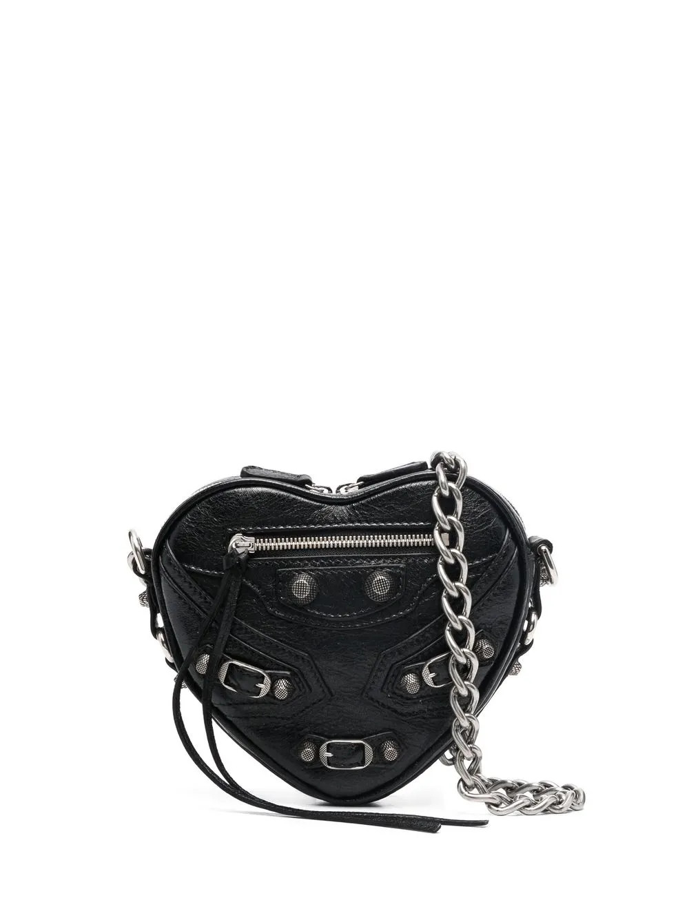 Balenciaga Mini Le Cagole Heart Leather Crossbody Bag - Farfetch | Farfetch Global