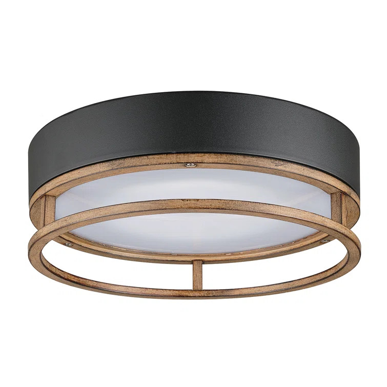 Ray 1 - Light 11.8'' Unique/Statement Drum Flush Mount | Wayfair North America