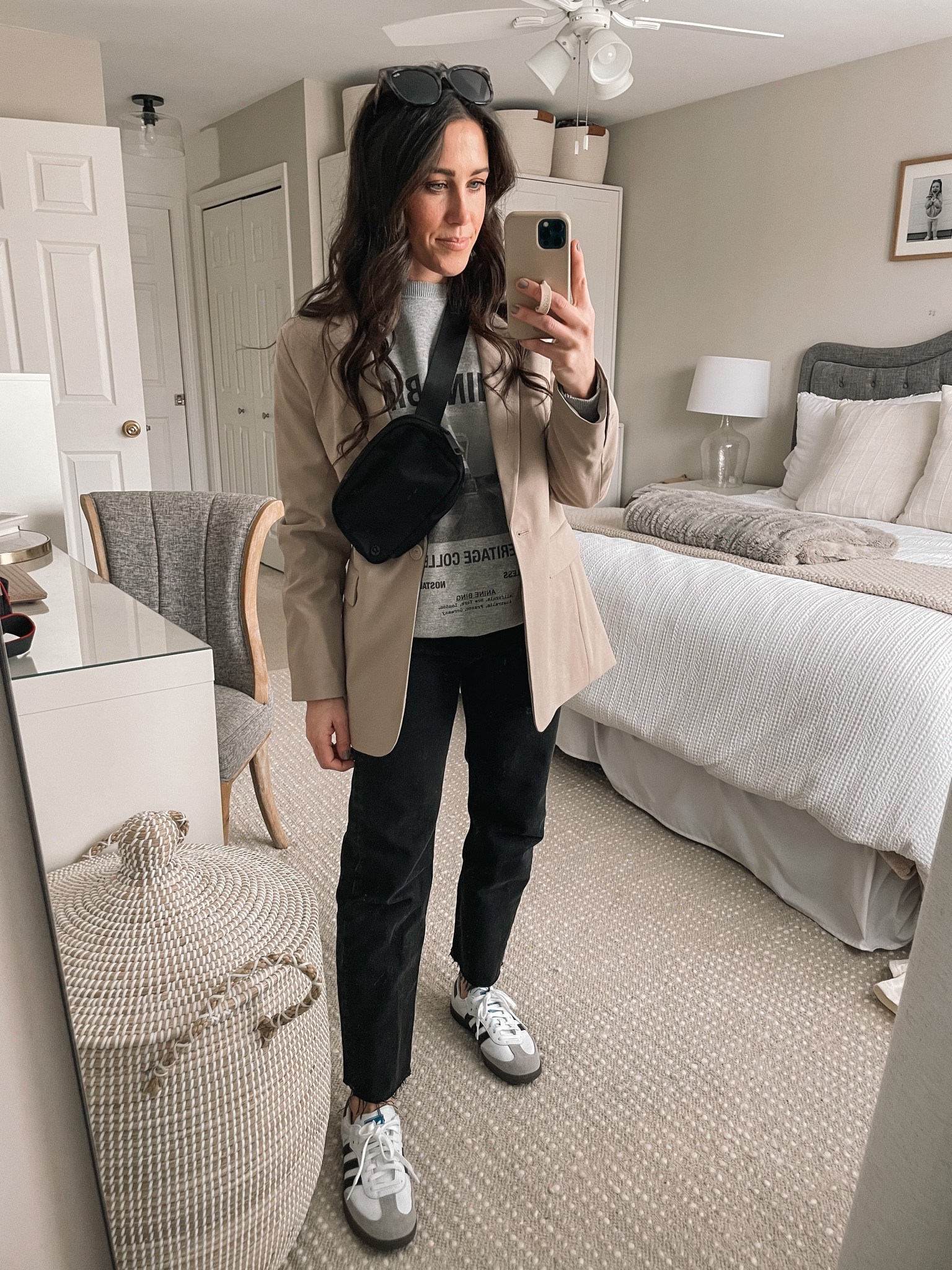 Blazer- Small
Sweatshirt- Small
Jeans - 2

#LTKstyletip #LTKSeasonal