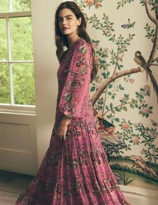 Boden Women's Multi Tiered Maxi Dress in Pink | Size 20/22 | Boden (US)