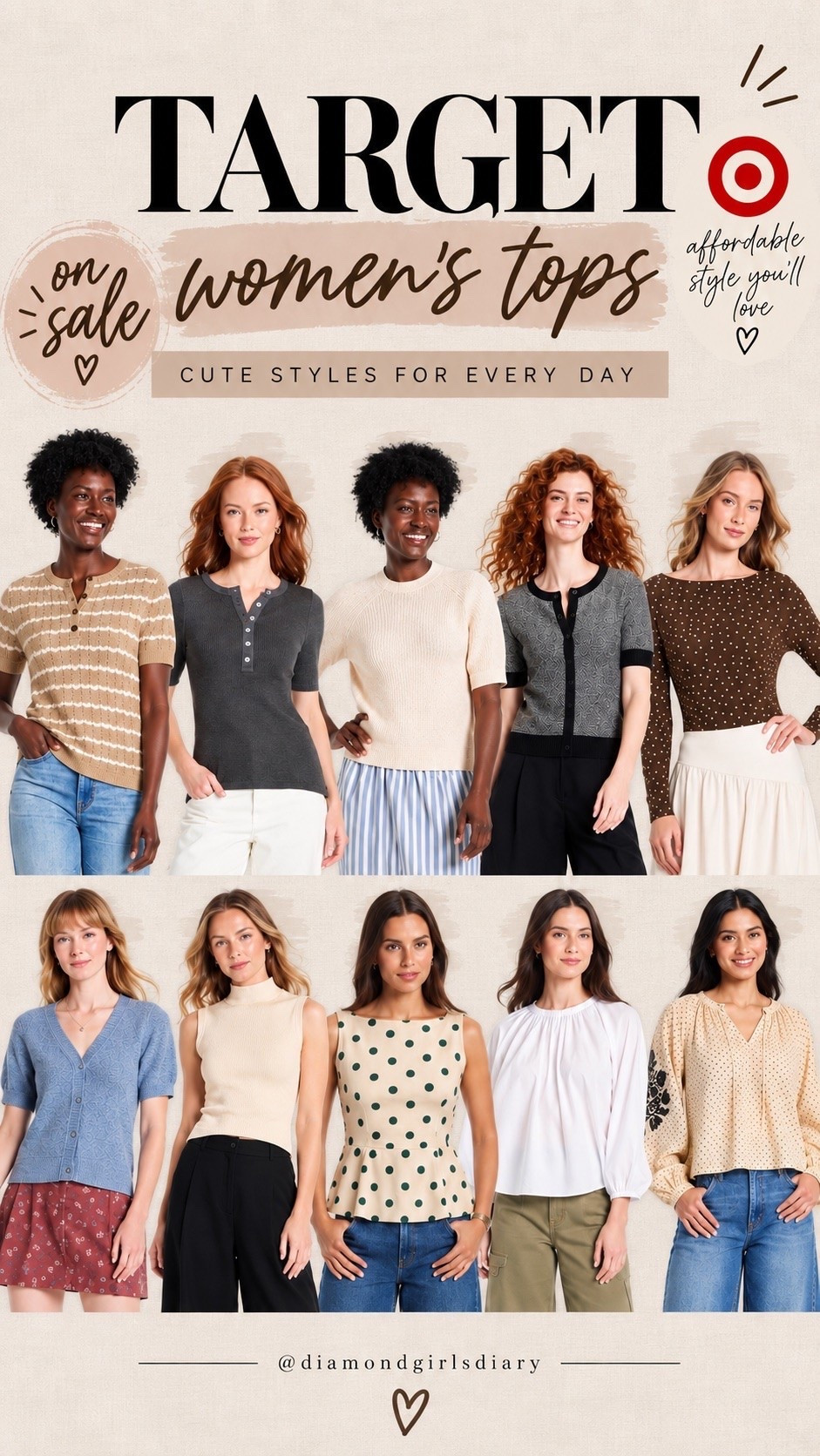 Target women’s tops on sale! From work tops to casual ones, you’ll want to grab ahold they’re on sale! 

Target finds, target fashion, target haul, women’s fashion, teacher style, workwear style

#LTKWorkwear #LTKSaleAlert #LTKSeasonal