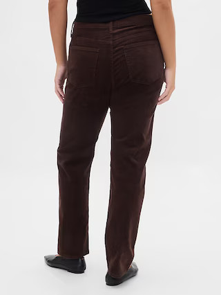 High Rise Corduroy '90s Slim Straight Jeans | Gap (US)