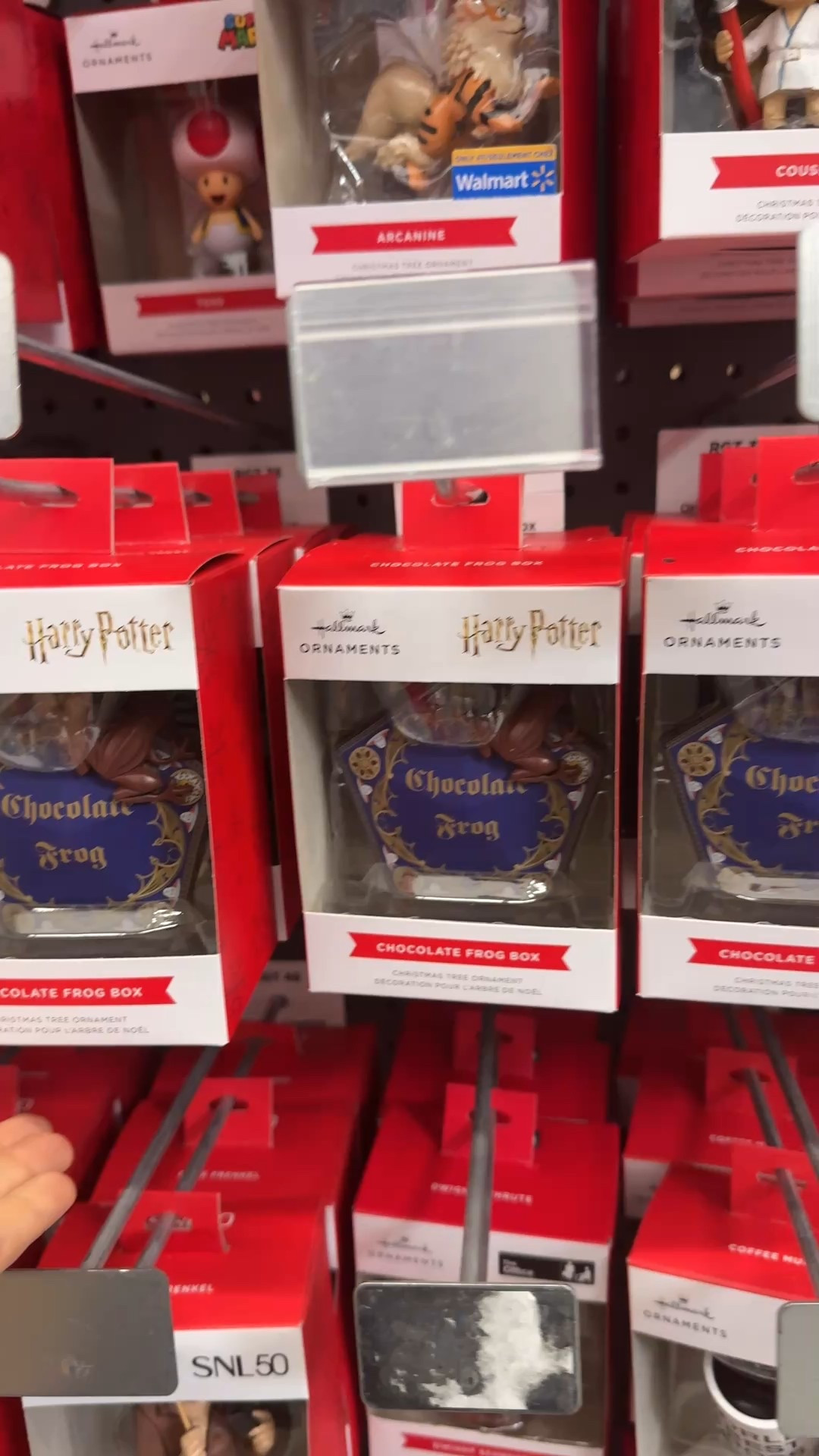 The chocolate frog ornament that has been the most popular  