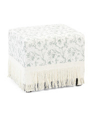 21x18 Elliot Fringe Ottoman | TJ Maxx