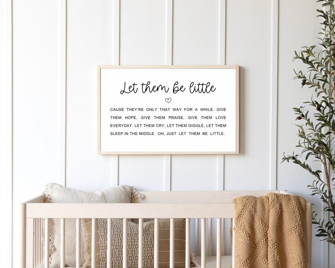 Let Them Be Little Nursery Wall Art Digital Printable Kids Bedroom Instant Digital Download Playr... | Etsy (US)