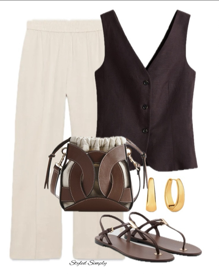 3 casual everyday looks with a brown waistcoat/vest for Spring & Summer 

Spring outfit 2026, Summer outfits, street style, easy styling, minimal style, casual outfit 

#LTKsummer #LTKstyletip #LTKspring