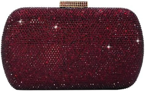Boutique De FGG Mini Rhinestone Clutch Purse,Evening Bags and Clutches for Women Formal,Crystal C... | Amazon (US)