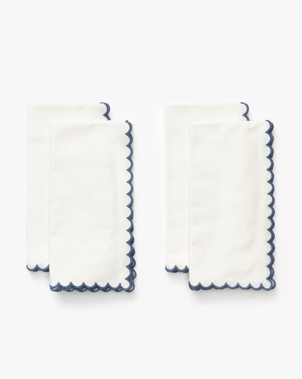 Scallop Border Napkins (Set of 4) | McGee & Co.