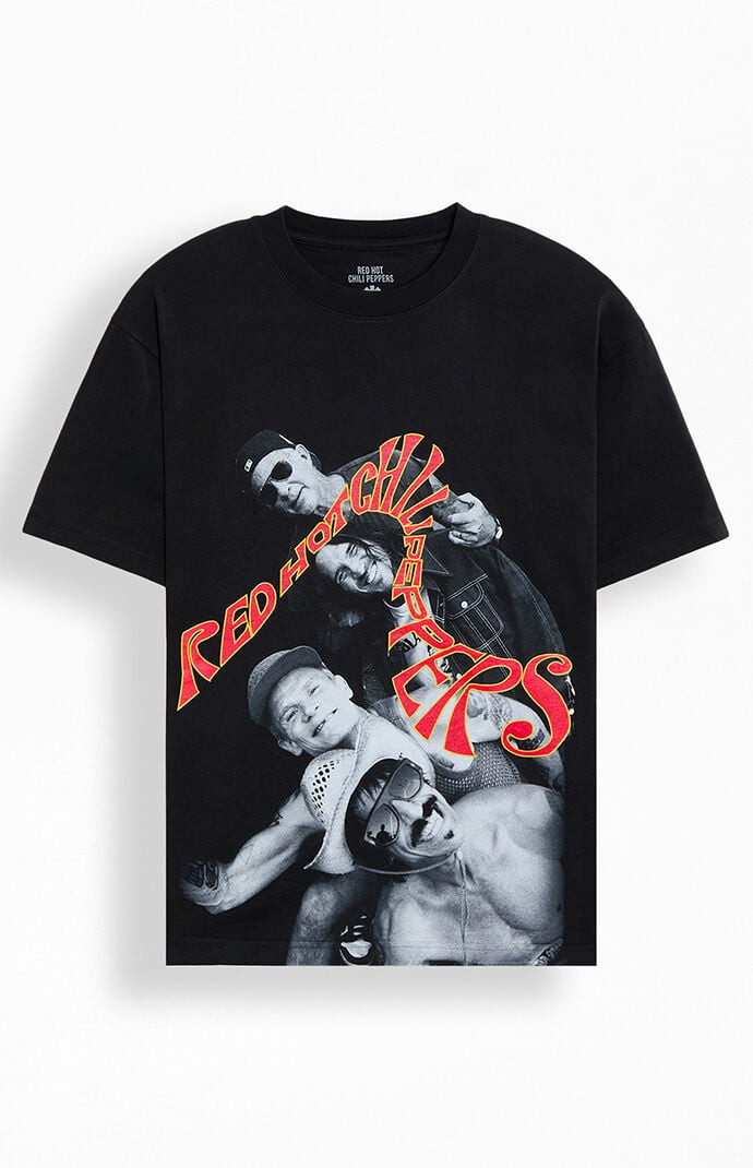 Men's Red Hot Chili Peppers Band T-Shirt in Black - Size Small | PacSun