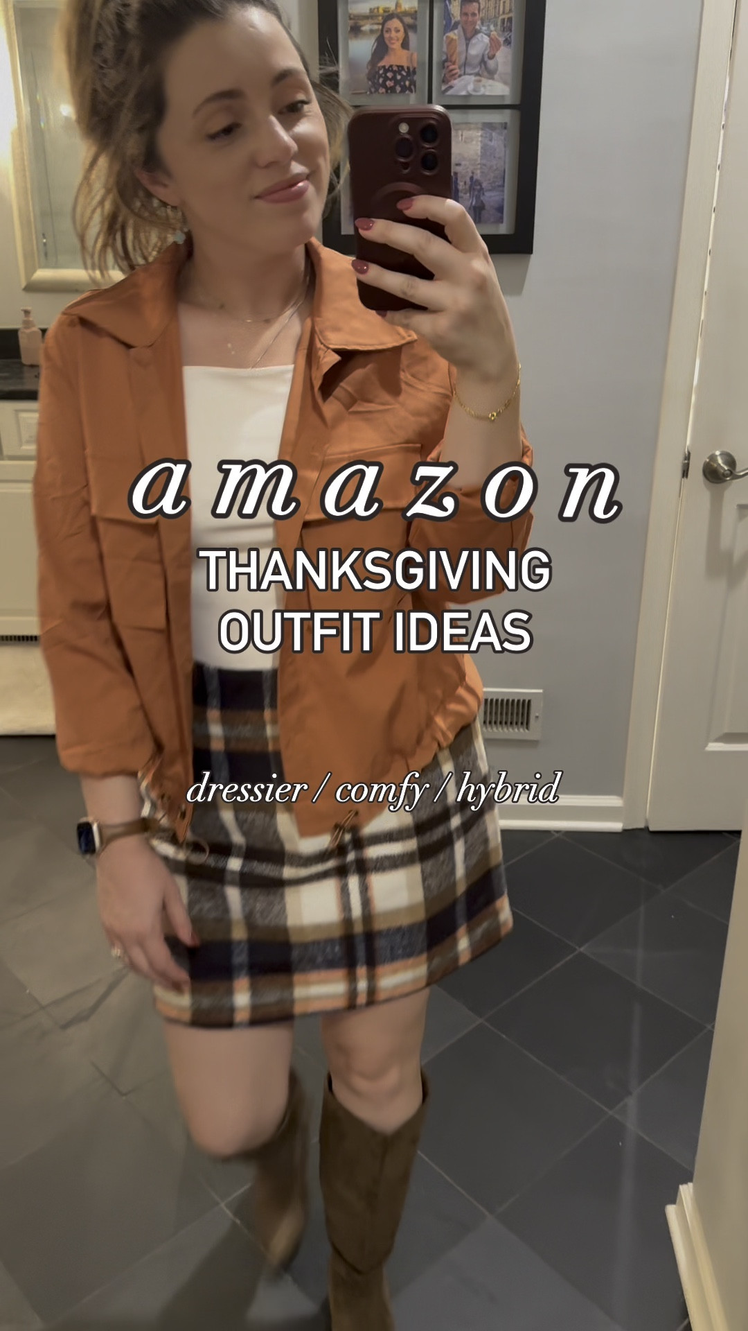Three different outfit ideas and inspo for Thanksgiving, most of which is from Amazon! Dressy, cozy & comfy, or a hybrid! 

#LTKHoliday #LTKSeasonal #LTKFindsUnder50
