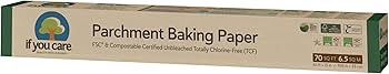 If You Care Parchment Baking Paper 70 Sq Ft Roll, Unbleached, Chlorine Free, Greaseproof, Silicon... | Amazon (US)