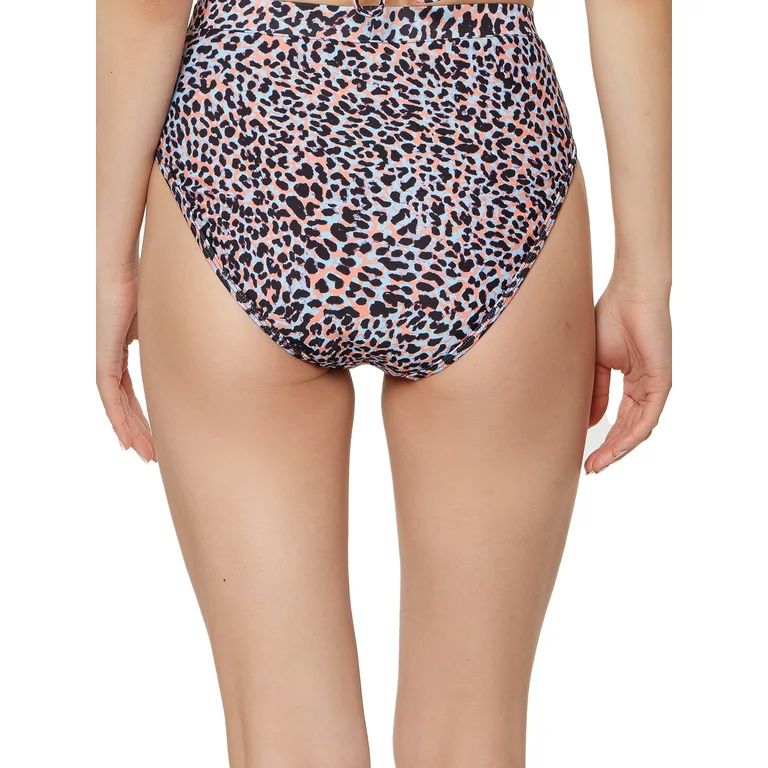 Js Jessica Simpson Womens Groovy Leopard High Waisted Swimsuit Bottom | Walmart (US)