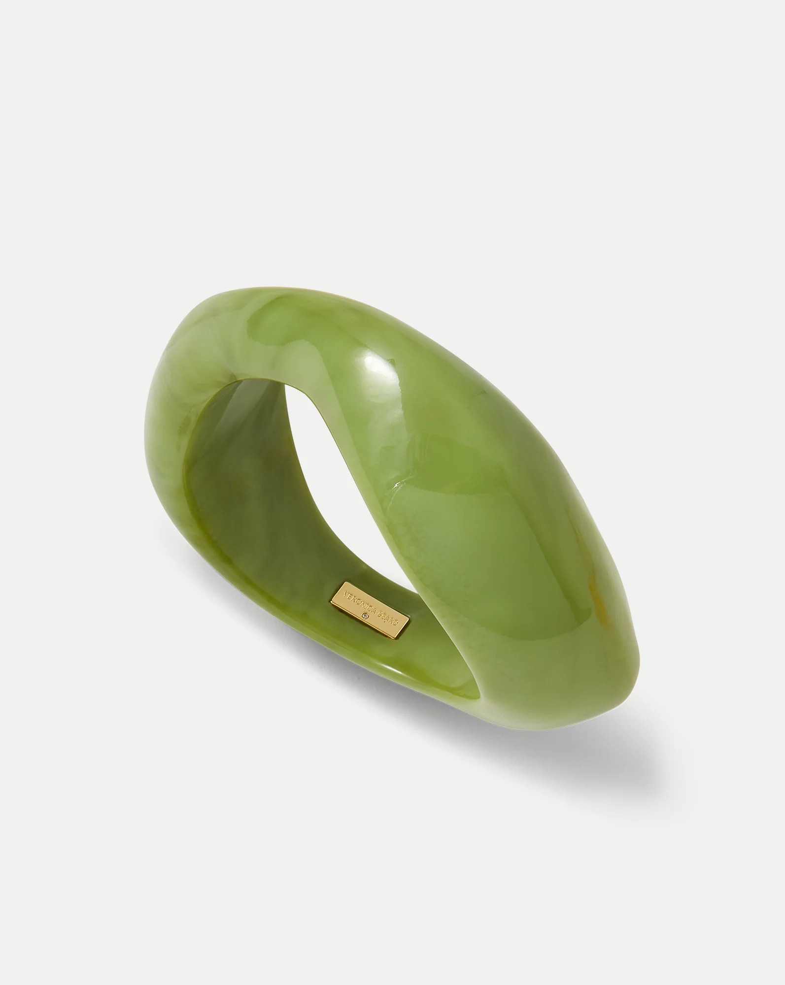 Marbled Resin Bangle in Green | Veronica Beard | Veronica Beard