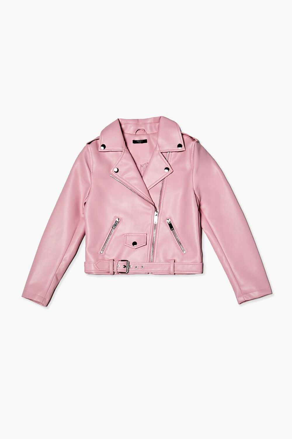 Girls Faux Leather Moto Jacket (Kids) | Forever 21 (US)
