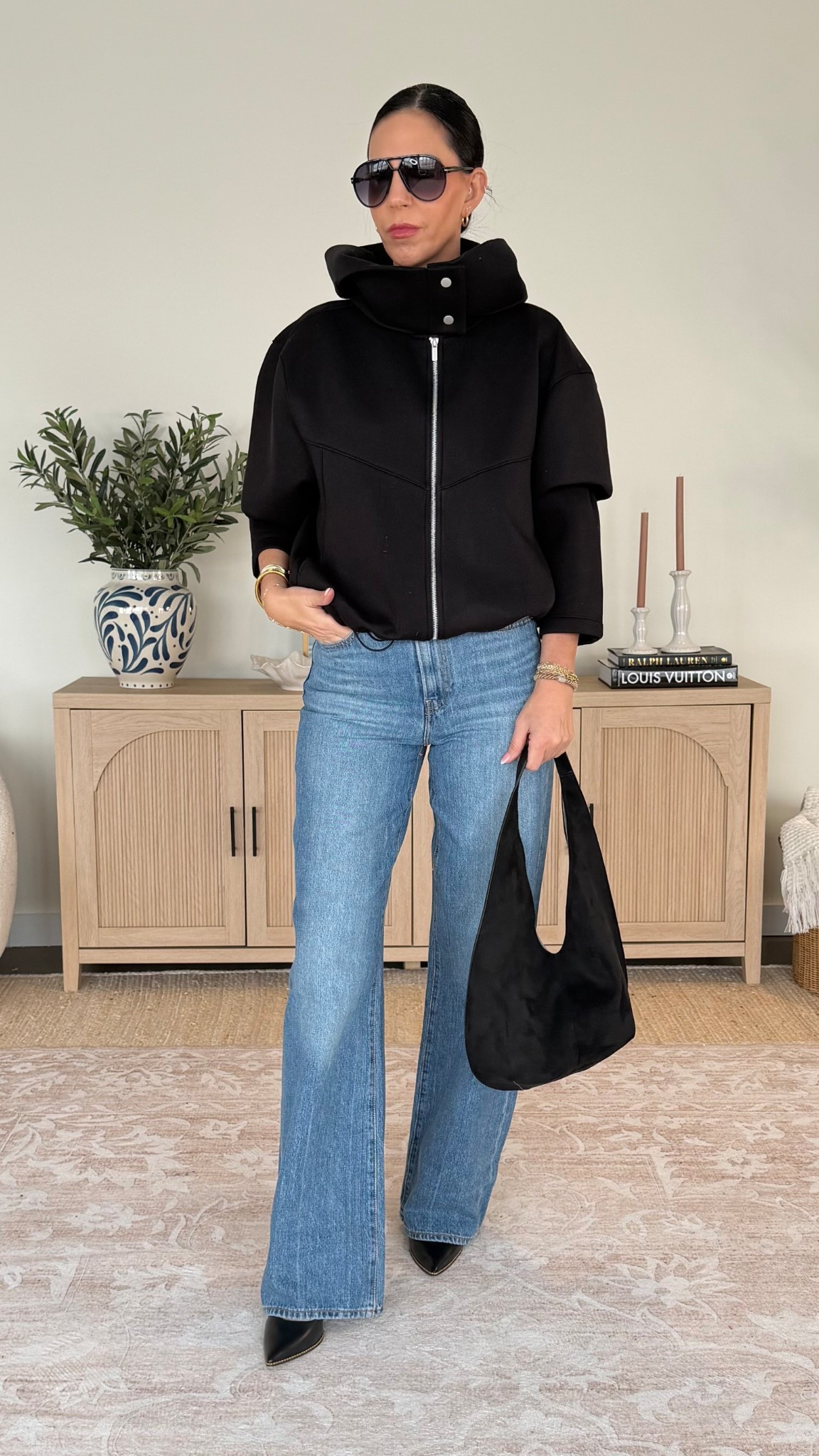 The best Levi’s denim- runs tts 
Scuba jacket is stunning! - wearing a small 
Love this amazon tote- amazing quality 

#LTKOver40 #LTKTall #LTKU