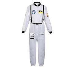 Men's Adult Astronaut Spaceman Costume Coverall Pilot Air Force Flight Jumpsuit Dress Up Party | Amazon (US)