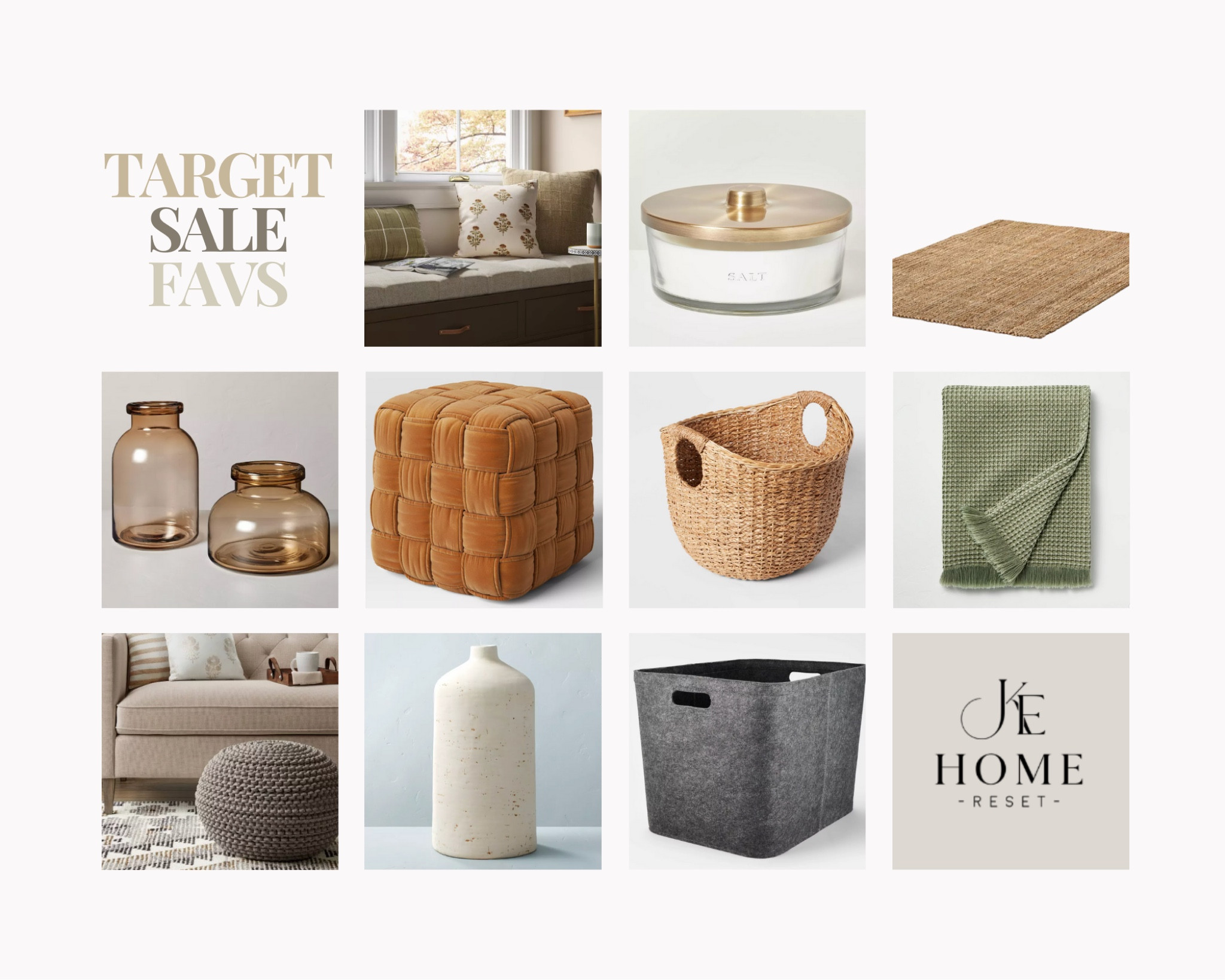 Shop JKE Home Reset #TargetCircleSale Favorites! 🏡✨ Love grabbing some of my favorite easy-to-use and stylish items for homes and spaces. Transform your living areas with these must-haves! 


#HomeDecor #InteriorDesign #LuxuryLiving #JKEHomeReset #TargetCircleSale #TargetHome
