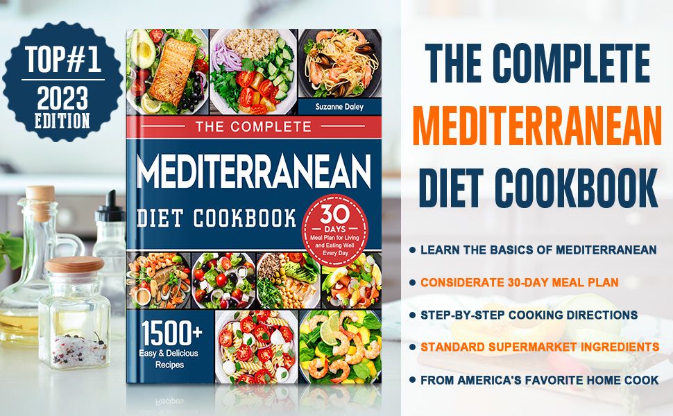 The Complete Mediterranean Diet Cookbook: 1500+ Easy & Delicious Recipes and 30-Day Meal Plan for... | Amazon (US)