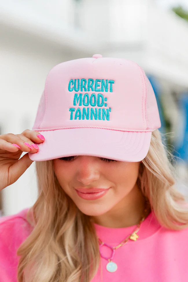 Current Mood: Tannin Light Pink Trucker Hat | Pink Lily