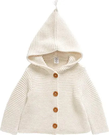 Organic Cotton Hooded Cardigan | Nordstrom