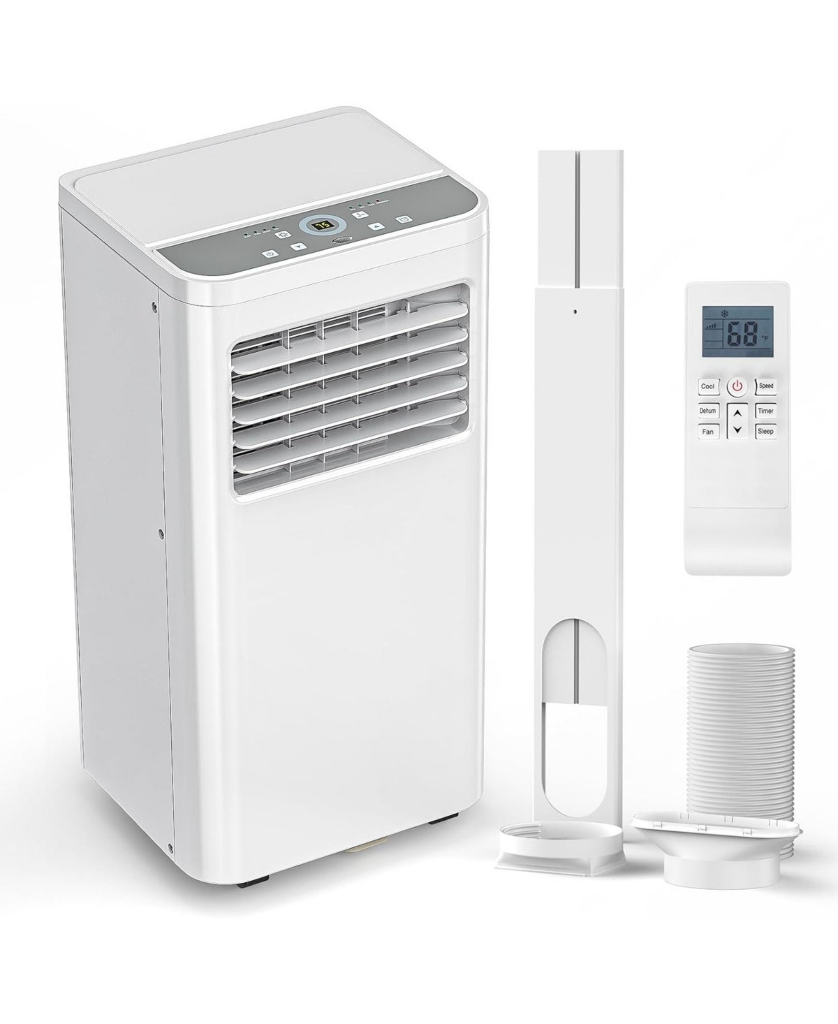Cowsar Portable Air Conditioner 10000 Btu (Ashrae), 3-in-1 Modes Ac Cools Up to 450 Sq. Ft., Sleep Mode, Rc, Led Display, 24H Timer, Ac Unit with Wind | Macy's