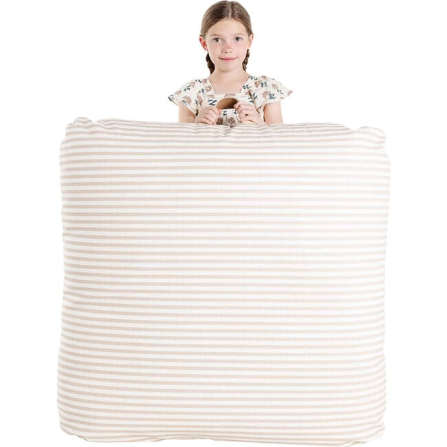 Gathre | Floor Cushion Square, Café Stripe (Stripes) | Maisonette | Maisonette