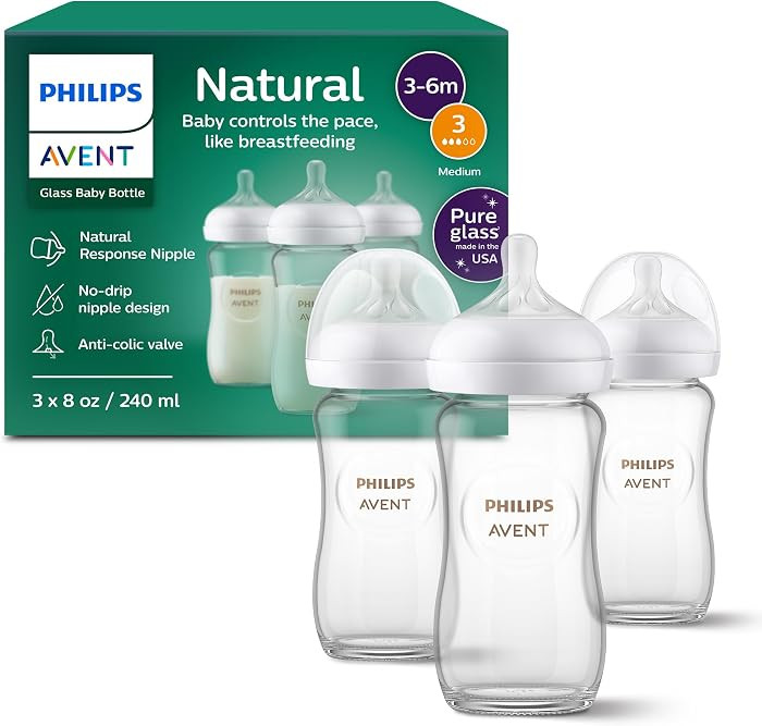 Philips Avent Natural Glass Baby Bottles with Natural Response Nipples | Amazon (CA)