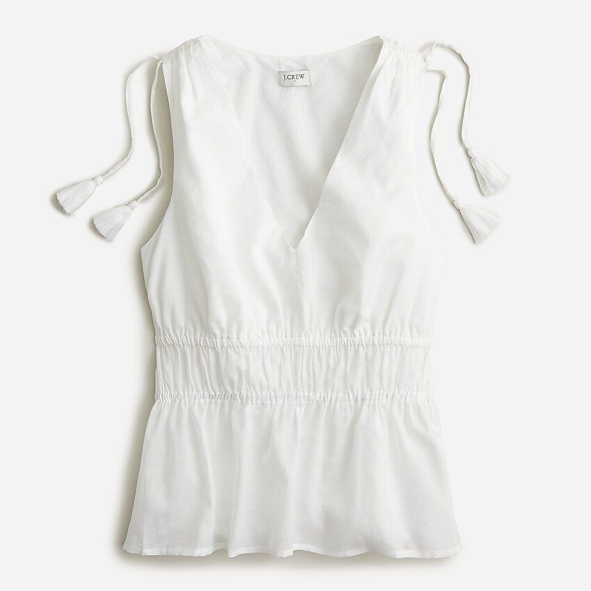 V-neck cotton voile top | J.Crew US