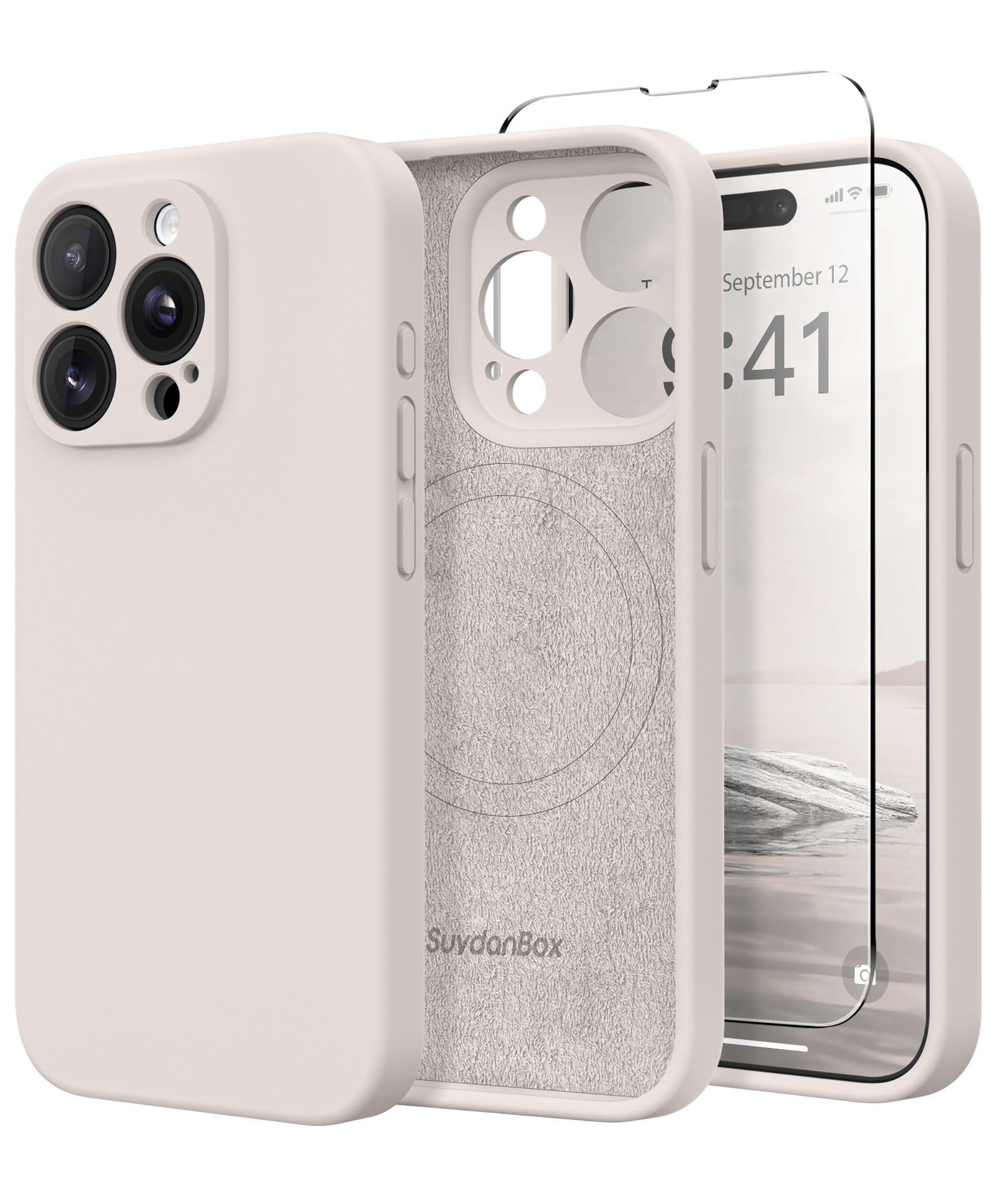 Magnetic for iPhone 15 Pro Max Case, Compatible with MagSafe, [Full Camera Protection][Screen Pro... | Amazon (US)