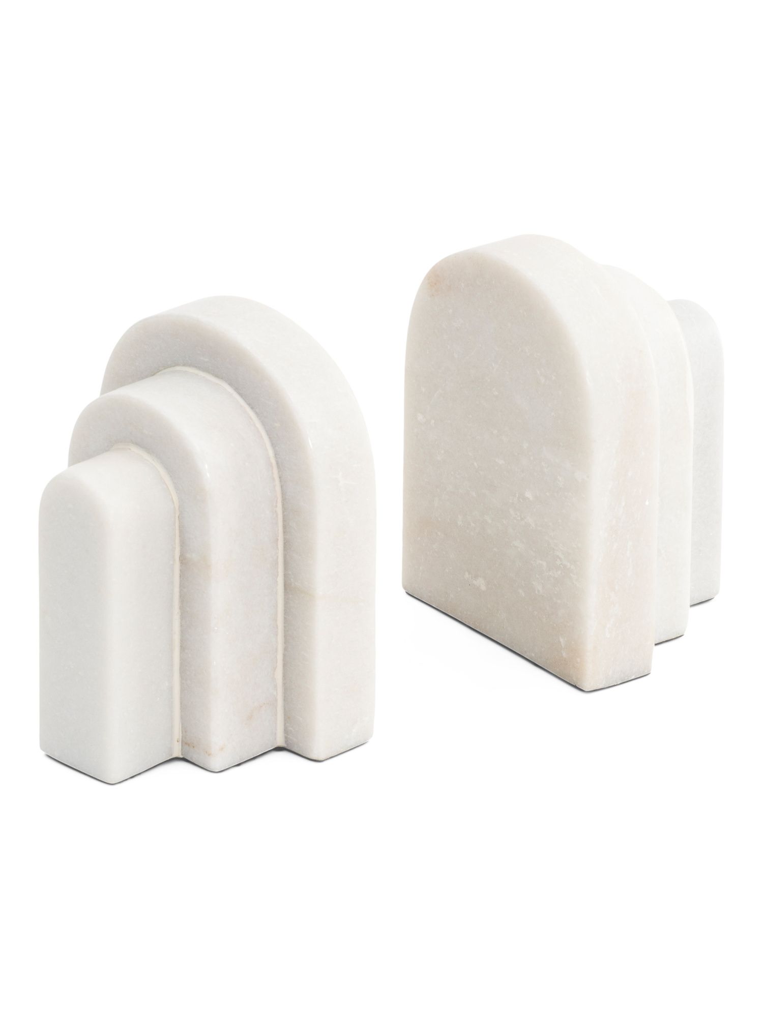 2pc Marble Arched Bookends | TJ Maxx