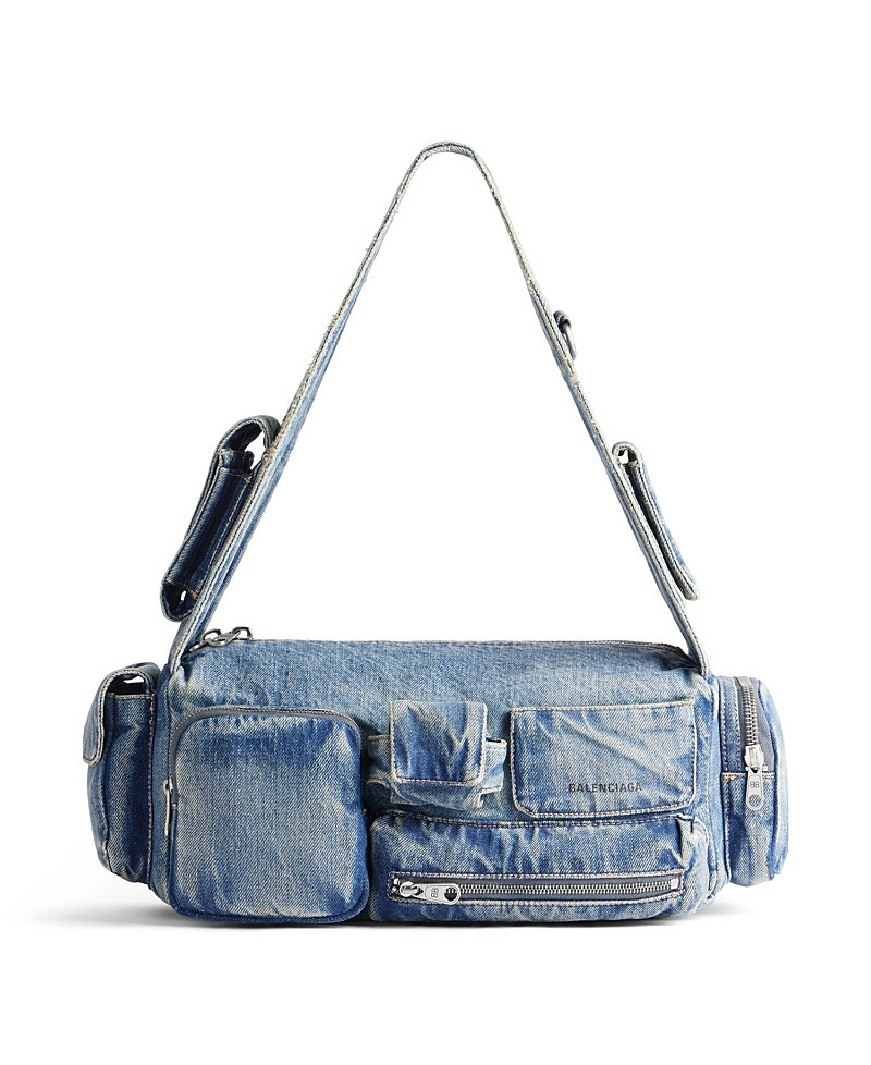 Balenciaga Superbusy Small Sling Bag Denim | Bloomingdale's (US)