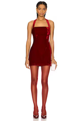 Lovers and Friends Vivica Velvet Mini Dress in Red from Revolve.com | Revolve Clothing (Global)