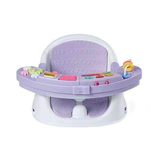 Infantino Music & Lights 3-in-1 Discovery Seat & Booster, Toddler Booster Seat for Dining Table or Kitchen Chair, Baby Activity Center & Snack Tray, Lavender | Amazon (US)