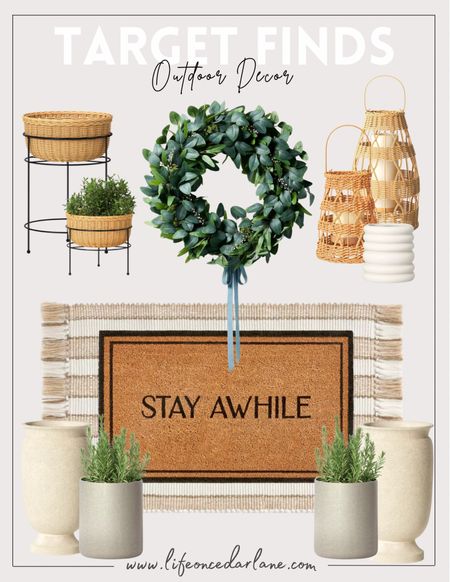 Target Outdoor Finds- from planters, rugs, doormats, pretty wreaths & more! So many fun & affordable finds to elevate your front porch! 

#targethome #frontporch #patiofinds



#LTKfindsunder100 #LTKhome #LTKfindsunder50