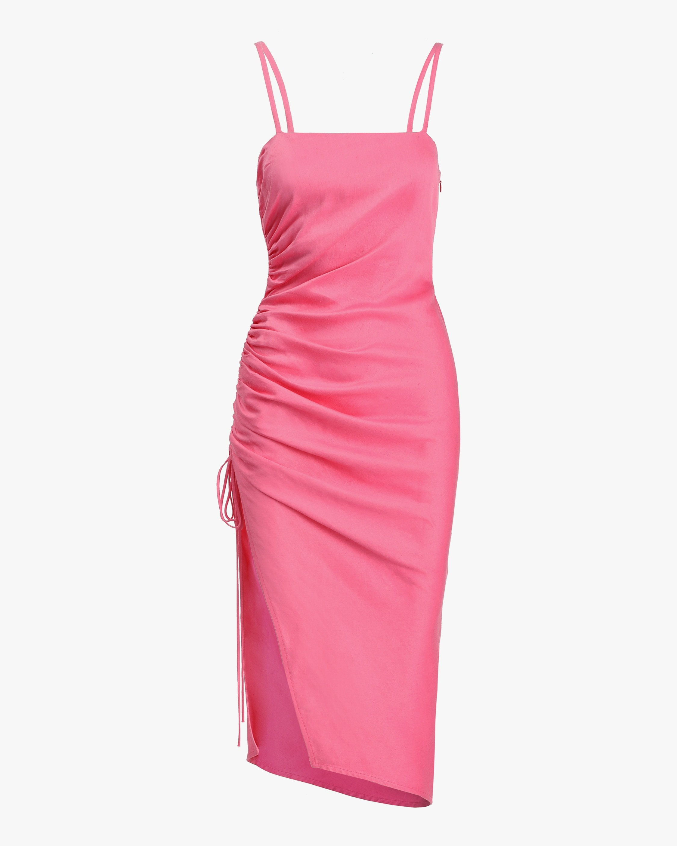 Side-Ruche Midi Dress | Olivela