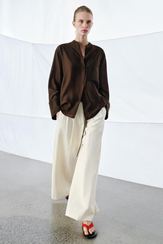 FLAT LEATHER SANDALS | Zara UK