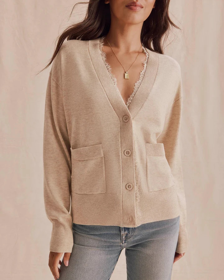 Georgie Lace Trim Cardi | Splendid