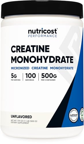 Nutricost Creatine Monohydrate Micronized Powder 500G, 5000mg Per Serv (5g) - 100 Servings, 17.9 ... | Amazon (US)