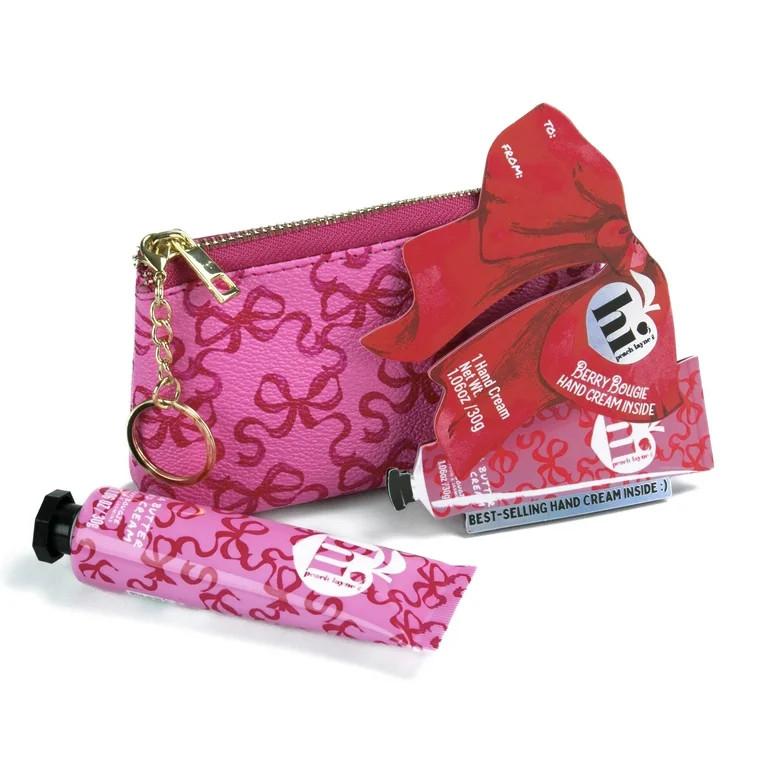 Hi Peach Layne 4.9 x 2.8 inches Red Pink Bows Keychain Zipper Pouch with Metal Key Ring and 1.06o... | Walmart (US)