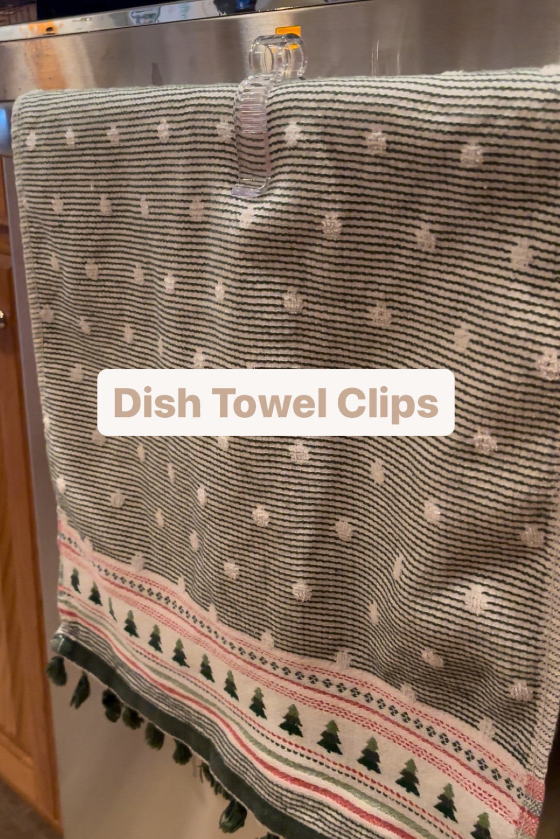 For those who also have a toddler or cats who refuse to allow your dish towels to hang nicely 😁