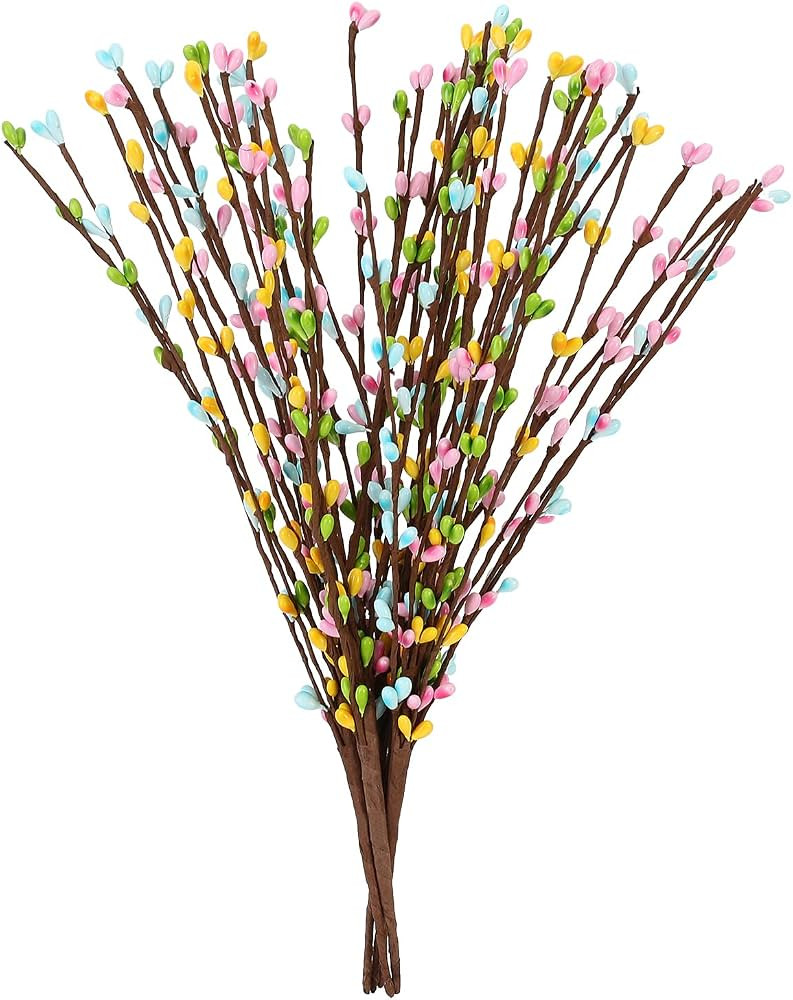 Pack of 6 Artificial Easter Paster Pip Berry Sprays, Easter Springtime Pip Berry Floral Picks Ste... | Amazon (US)